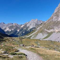 Og kig tilbage mod dalen med Pralognan-la-Vanoise