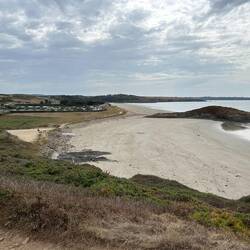 Campingplatz vom Strand aus