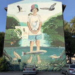Graffiti an meinem Haus