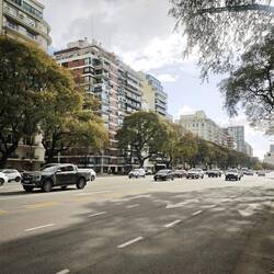 Die Avenida del Libertador - mit 10 Spuren ist sie die breiteste Straße der Straße