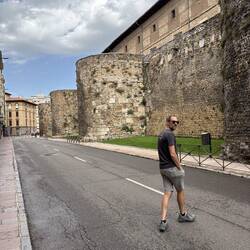 Roman walls dating to 3rd century