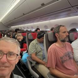 On our flight