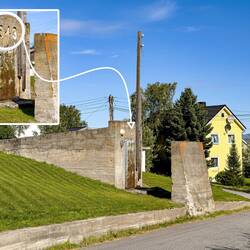 Another bomb shelter just up the street from Andersgrotta ... this one from 1943.