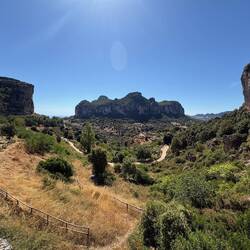 Aussicht vom Theleme Camping in Ulassai 🏕️