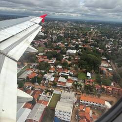 Landeanflug in Asunción