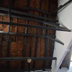 Blick nach oben in unserem Zimmer