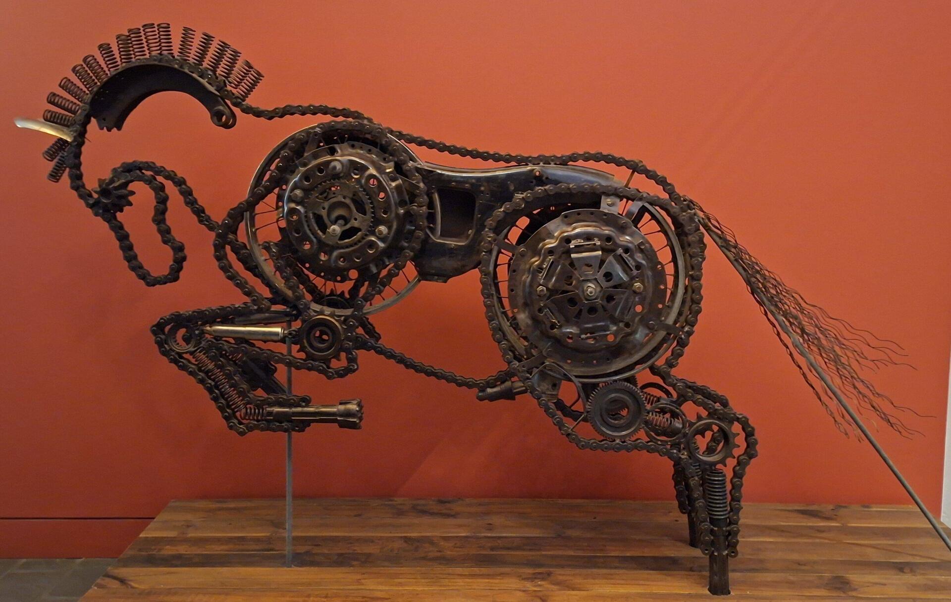 Very cool sculpture at Stockmans Hall of Fame