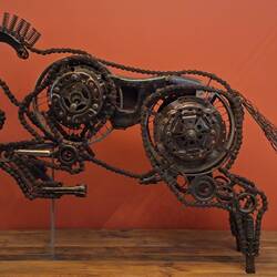 Very cool sculpture at Stockmans Hall of Fame