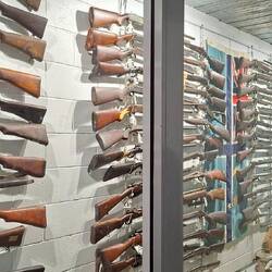 Gun collection in Ilfracombe main street museum precinct