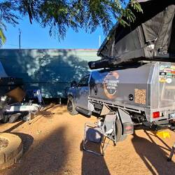 Our set up at Ilfracombe
