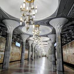 One of the metro stations