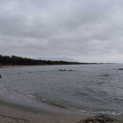 Looking along the neighbouring bay in the next village