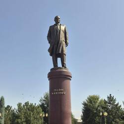 Islom Karimov, de vorige president van Oezbekistan