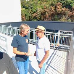 Hermann und Rich im Gespräch vertieft
