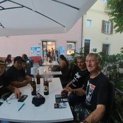 Abendessen - Pizza, what else - mit Hermann, Rich und Lutz