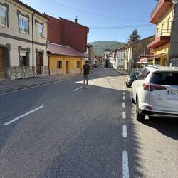 The Main Street of La Pola de Gordon