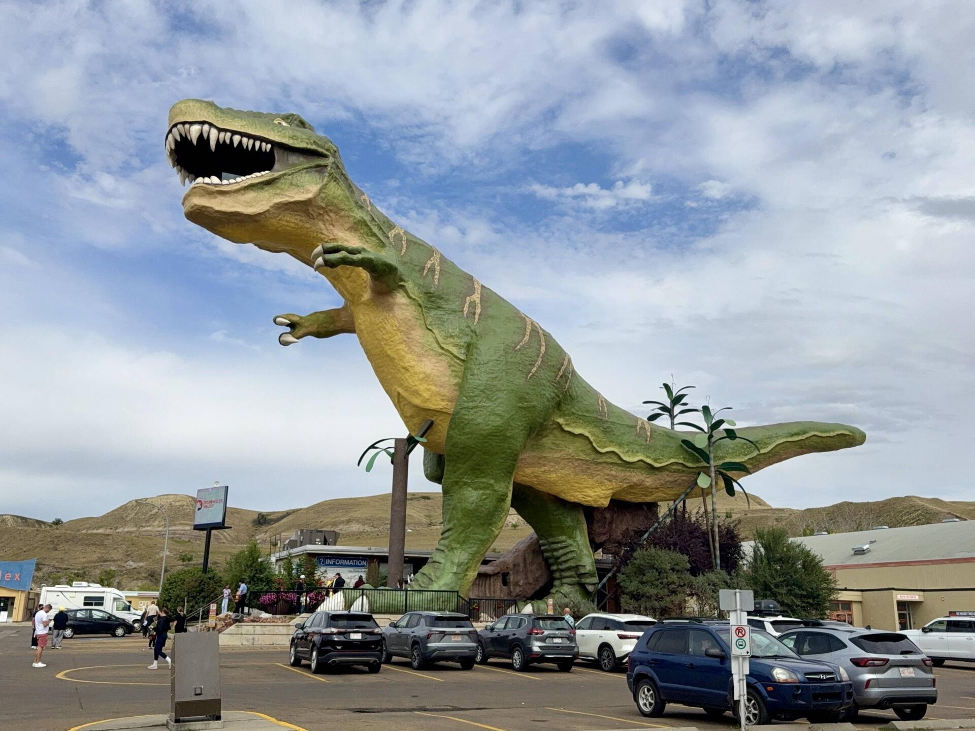 In Drumheller befindet sich der grösste T-Rex der Welt.