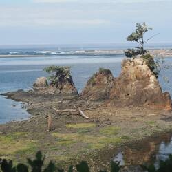 These rocks are islands at high tide