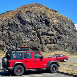 Interesting Basalt cliff at the Yaquina Head Visitor Center parking lot.