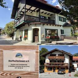Neue (oben) und alte Dorfhelferinnenstation (sogar das Fahrrad stand drin)