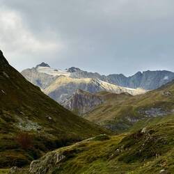 Der Blick aus unserem Zelt, nachdem der Regen vorüber gezogen ist