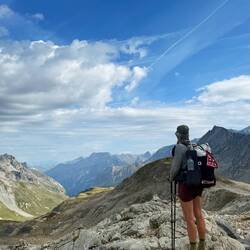 Ganz dahinten ist der Mont Blanc