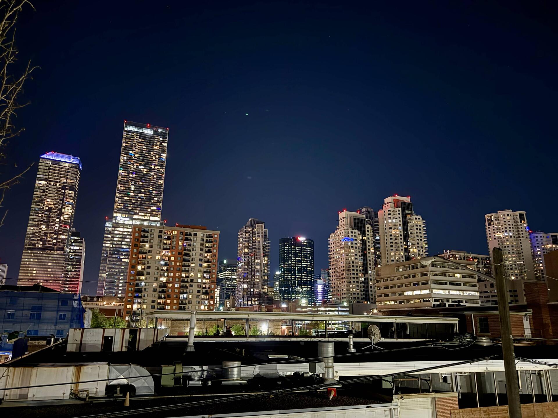 die Aussicht von meiner Wohnung in Edmonton