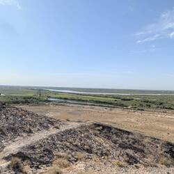 Amu Darya river ran past making the desert a little green