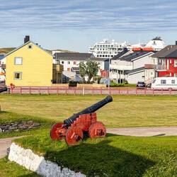 View of the city from Vardøhus Festning