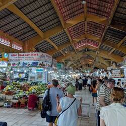 One of many huge indoor markets. You can buy anything from produce to clothes to art.