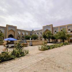 Our Hotel - Orient Star, part of the old Mohammad Amin Khan Madrassa