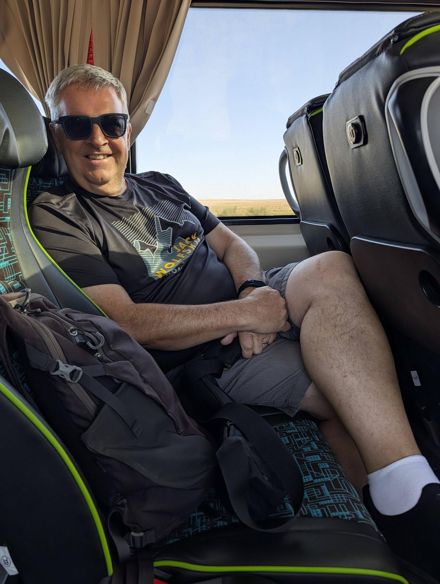 Back in the minibus and on route to Khiva