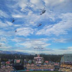 Flyover for first responders' night