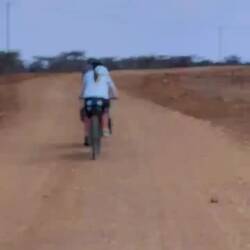 The action video: Maybe we're famous now on Kenyan social media?
