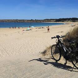 Bei unserer Radtour kamen wir an wunderschönen Stränden vorbei 🏖.