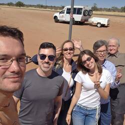 Remi, our workshop leader takes a group selfie