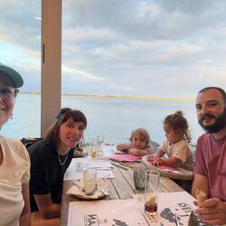 Abendessen mit tollem Ausblick.