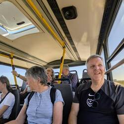 On the bus through no-man's land ...