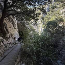 Abstieg in die Schlucht zur Ermitage (Ziel der Roadmisson)