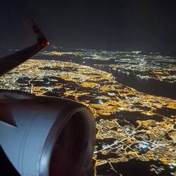 Landeanflug über Lissabon