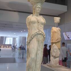 The real caryatids in the museum