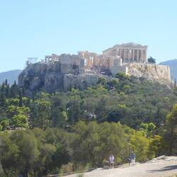 View of acropolis from the Pnyx