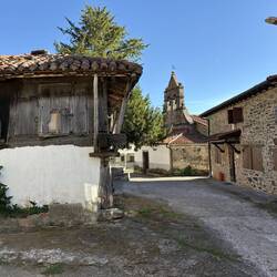 Passing through small village
