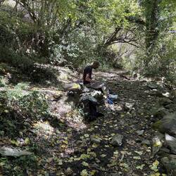 Ryan finds a nice shaded break spot
