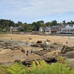 Blick auf den Strand von Ploumanac'h