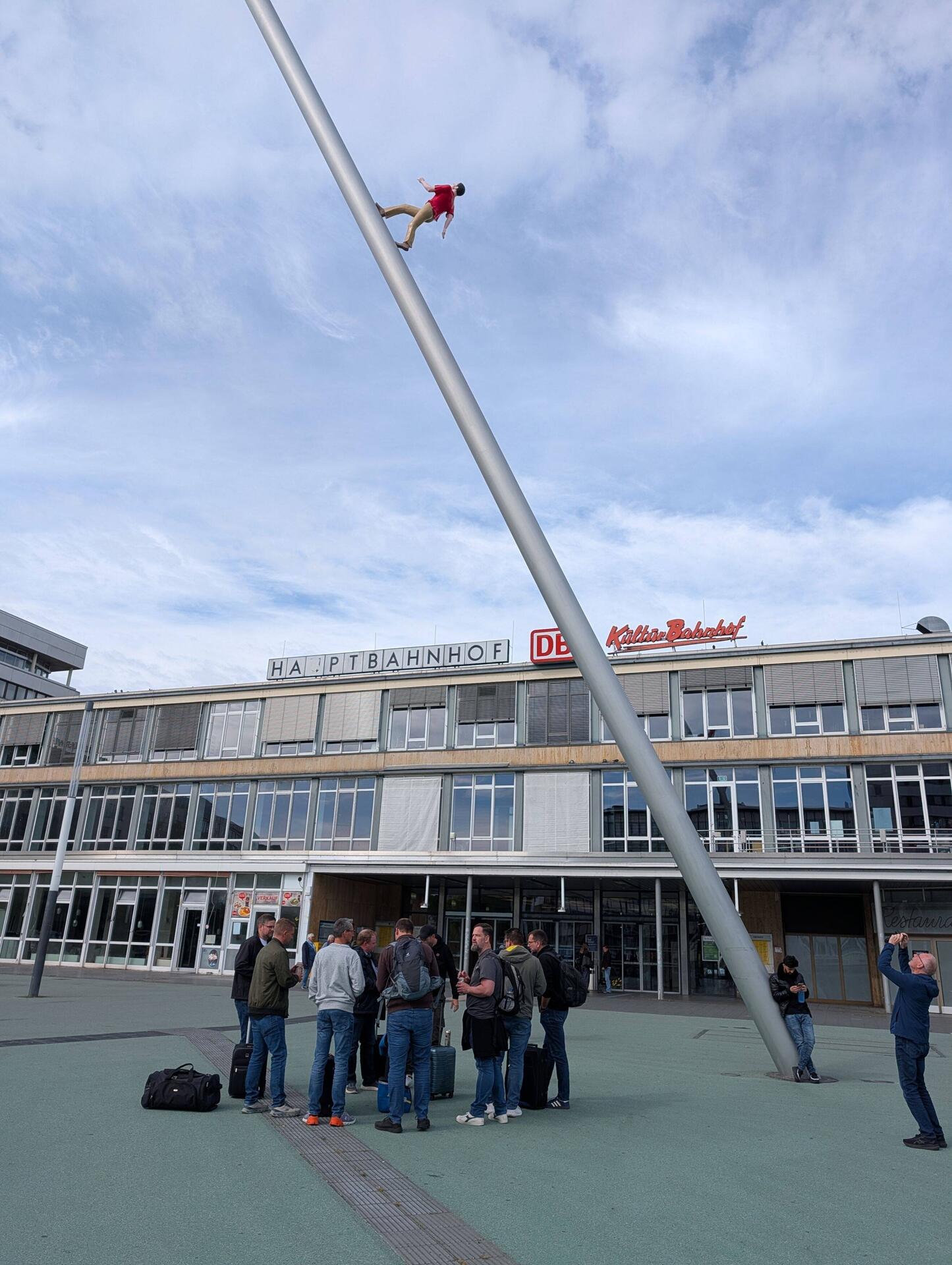 Man Walking to the sky