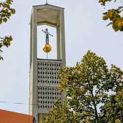 Mann im Turm