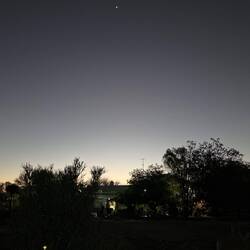 The last of the light before the night arrived