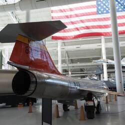 The high tail of the F-104 make an ejection seat that exits up a problem