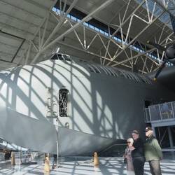 The flight deck is built above the cargo deck